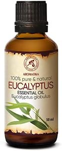 Aceite Esencial de Eucalipto 50ml - Eucalyptus Globulus - 100% Puro y Natural - Utiliza para Aliviar Tensión - Relajarse - Mejor para Belleza - SPA - Baño - Sauna - Aromaterapia - Masaje