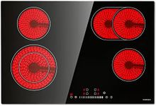 Electric Cooktop 30 inch, ECOTOUCH 