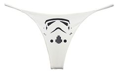 Southern Sisters Storm Troopers Sexy G String Thong Lingerie Bottom, White, XL