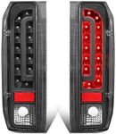 DNA Motoring TL-F15094-LED-BK-CL Pair Full LED Tail Light Rear Brake Lamps Set Replacement