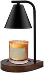 SOKCVSEA Candle Warmer Lamp - Candle Warmer with Dimmable, Gifts for Women Mom Birthday, Christmas, House Warming Gifts New Home Decor, Wax Melt Warmer Candle Lamp with 2 Bulbs Black