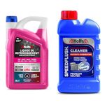 Holts HAFR0006B Antifreeze Coolant for Car VW-Audi-Seat-Skoda G12, G12+, G12++ & Speedflush Coolant Flush, Universal Car Radiator Flush, High Performance Coolant Flush For Radiators & Cooling