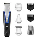 Remington Graphite G4 Cordless Trimmer, All-in-One Beard, Body and Stubble Trimmer with Mini Electric Shaver Attachment, PG4000, White