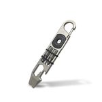 ResafeLy EDC Pry Bar,Mighty bar,Titanium Keychain Multitool Tool,Can Opener,Pocket Pry Bar with Wrench,Ratchet Screwdrivers, Bottle Opener.