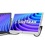 SideTrak Swivel Attachable Portable Monitor for Laptop FHD TFT USB Extra Screen | Compatible with Mac, PC, & Chrome | Fits All Laptop Sizes | Powered by USB-C or Mini HDMI (36 cm, Silver)