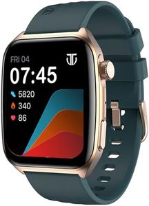 Titan Smart 4.0 Smartwatch with 1.93” AMOLED Display, Infinite AI Watch Faces, AI Voice Assistant, Smart Hydration, Multiple Menu Styles, QR Hub​, 100+ Multisports, BT Calling, HRM, SpO2 - Teal Green