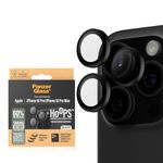 PanzerGlass® Hoops Camera Lens Protector for Apple iPhone 16 Pro | 16 Pro Max - Protection with Style, Scratch-Resistant, Shock-Resistant, Black Aluminum Frame, with mounting aid for easy installation