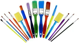 Artlicious Paint Brushes - Acrylic Paint Set and Detail Paint Brushes for Kids - Use with Craft, Watercolor, Oil, Gouache Paints, Face Art, Washable Paints, Miniature Detailing and Rock Painting