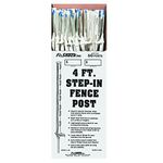 Zareba Fi-Shock 4' White Step-In Fence Posts- 50 Posts Included