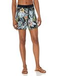 Roxy Women's Short de Bain to Dye 17,8 Cm Board, Soul Flower S Anthracite, S