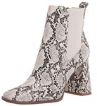 Circus by Sam Edelman Women's Polly Ankle Boot, Ivory Snake Print, 9