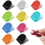 10 Pcs Fridge Magnetic Clips, Fridge Magnets, Magnetic Clips, Colorful Strong Whiteboard Magnets for Whiteboard Notice Board Refrigerator Picture Memo Note Home Office Magnets Clips