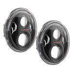 JW Speaker 8700 J2 Black Headlights Pair 0554543