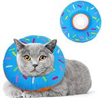 HYLYUN Cat Recovery Collar - Cute Sun Flower Neck Cat Cones After Surgery, Adjustable Cat E Collar, Surgery Recovery Elizabethan Collars for Kitten Puppy