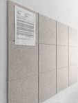 Large Cork Board Alternative - 47"x35" 12 Pack Felt Wall Tiles with Safe Removable Adhesive Tabs, Cork Boards for Walls Cork Board for Home Office Pin Board Tack Board Cork Board 48 x 36 - Latte