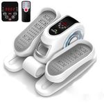Dolphy Automatic Under Desk Elliptical Machine, Ellipse Leg Exerciser with Remote Control & 12 Adjustable Speeds, Portable Electric Seated Pedal Exerciser, Quiet Elliptical Training Machine (White)