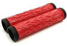 Sunlite Flame Mountain Bicycle Grips, Red/Black