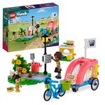 LEGO Friends Dog Rescue Bike Toy Set, Animal Playset for Kids, Girls and Boys Aged 6 Plus with Puppy Pet Figure and 2 Mini-Dolls, 2023 Series Characters 41738