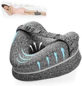 BEAUTRIP Leg Pillow | Ergonomic Side Sleeping Pillows | Memory Foam Knee Pillow with Strap for Side Sleeper | Leg Support Cushion with Removable and Washable Cover