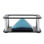 Art Hologram Projector, 3D Holographic Display Stands Pyramid Projector fit for Smartphone Cylinder for Ad Display/Cartoon Interaction/Entertainment/Gifts