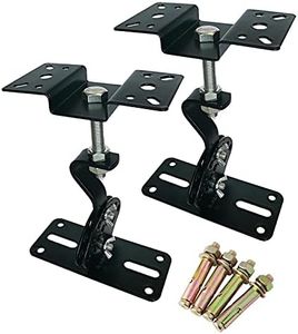 Howonder SPS-506D Ceiling Speaker Mounts,Vertical 90° Horizontal 360° Adjustment,Hold up to 100lbs, Speaker Ceiling Mount Bracket Compatible with Most 8" 10" 12" 15" Speakers. (2 Packs Black)
