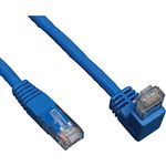 Tripp Lite N204-010-BL-DN 10-Feet Blue Cat6 Gigabit Right Angle Down to Straight Patch Cable, 10-Feet