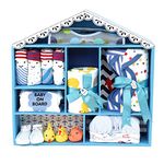 Little Surprise Box Newborn Baby Boy Wooden Nautical House Gift Hamper | Gift Set for Baby Boy | Newborn Baby Clothes & Products All