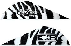 Bohning Blazer Tiger Archery Vane (100-Pack), White