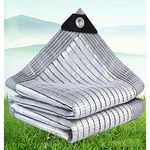 85% Aluminet Shade Cloth for Car Dogs Plants, Heavy Duty Shade Cloth Mesh Sun Block Fabric with Grommets for Garden Greenhouse Cover Flowers Patio Dog Crate Cover (Size : 2×3m)