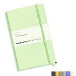 Mountparker Lined Notebook Ruled Journal (Matcha Green) - 6 Colour, Soft Touch Hardcover, 100gsm Pure White Paper, 160 Pages, 5.3 x 8.4 Inches Planner