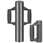 Insaga Enhance Fence Post Driver with Anti-Slip Handles T Post Driver, Heavy Duty Steel Post Driver Pounder Hammer for Metal Fence Posts, T Posts, U-Channels (3.7''DIA-17''L-13LB)
