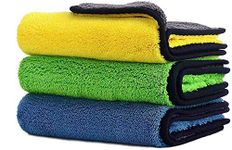 Sheen Microfiber Cleaning Cloth 800 GSM (Set of 3) Multicolor