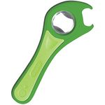 Zyliss E24225 5 Way Opener, Plastic/Stainless Steel, Green, Manual Handheld Opener for Tins/Cans/Bottles/Jars, Dishwasher Safe