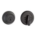 980 Deadbolt, Keyed One Side, Featuring SmartKey Security™ in Matte Black