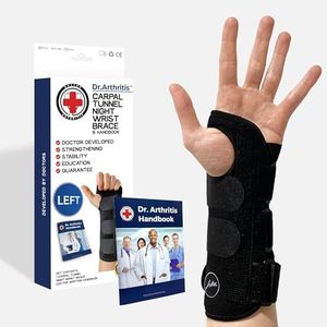 Doctor Developed Wrist supports/Wrist brace - Relief for carpal tunnel, wrist injuries, wrist support for arthritis, hand support, hand & wrist braces (Carpal Tunnel Wrist Brace - Left)