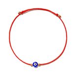 NAZ COLLECTION Evil Eye Bracelet Red String Kabbalah Protection Handmade Adjustable Bracelet For Women Men, ADULT Bracelets, One Size Fits Most, Glass, glass