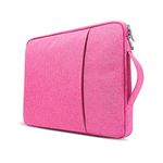 FINDING CASE 14 Inch Laptop Sleeve Case Bag, Shockproof Ultrabook Notebook Pouch Case Handbag for All 14" Samsung Sony ASUS Acer Lenovo Dell HP Toshiba Chromebook Carrying Computers with handle Pink