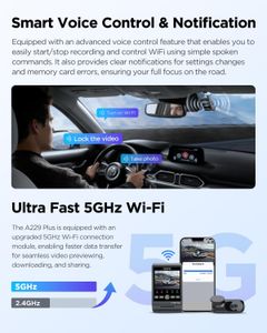 VIOFO A229 Plus Dual 2K Dash Cam – Front and Rear Car Camera