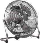 Prem-i-air Chrome 14 Inch (35 cm) Powerful Cooling High Velocity Floor Air Circulator Fan with 3 Airflow Speed Settings, Quiet Operation For Use in Homes, Offices and Bedrooms