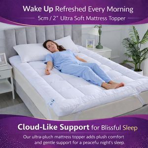 Microfibre Mattress Topper – Small Single Bed, Soft Quilted