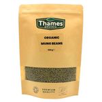 Organic Mung Beans 500g - High Fibre, High Protein, Raw, Vegan, Certified Organic, GMO-Free - No Additives or Preservatives - Nutritious, Versatile, and Sustainable - Thames Organic