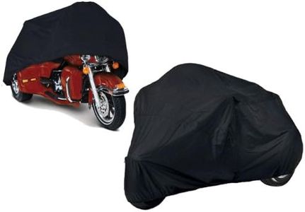Quality Trike Cover Compatible for Harley Davidson FLHTCUTG Tri Glide Ultra Classic 3-Wheeler. TOP OF THE LINE PROTECTIVE BIKE TARP. Breathable and Portable Vehicle Protection