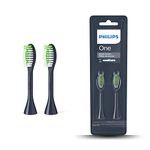 Philips One Electric Toothbrush Brush Head - Pack of 2 (Model BH1022/04), Blue