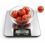 HealthSense Smart Kitchen Weighing Machine for Food | Digital Kitchen Scale for Home with High-Precision Sensors, Tare Function, Multi-Unit Measurement, Stainless Steel Platform & 1-Year Warranty