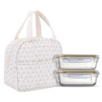 GSenhui Insulated Lunch Bag for Women Pack Lunch Bag Girls Lunch Bag Cute Lunch Box Small Cooler Lunch Bag Preppy Lunch Box for School Work