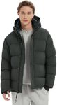 Orolay Men's Puffer Down Jacket with Detachable Hood Versatile Quilted Thicken Winter Jacket Volcanic Ash Medium