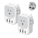 UK Adapters for Travel 2 Pack, TESS