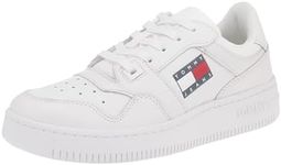 Tommy Hilfiger Women's TJ Retro Basket Essential Sneaker, White, EU 41/US 9.5