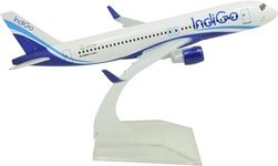 AmigozZ Diecast Aeroplane Scale Model only for Display, Size -16 cm-A320 (Indigo Airlines)