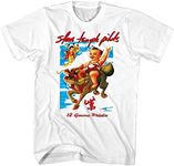 Stone Temple Pilots Rock Band Purple Album Cover Adult Short Sleeve T-Shirt, White, X-Large